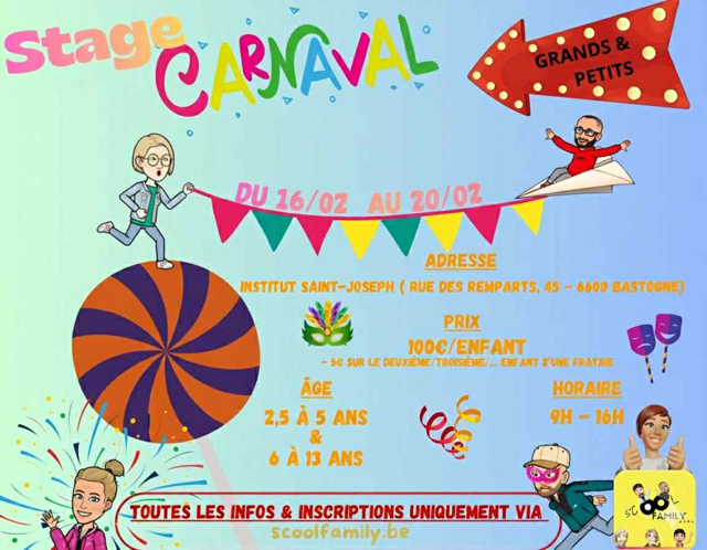 Stage Carnaval (Groupe des grands)